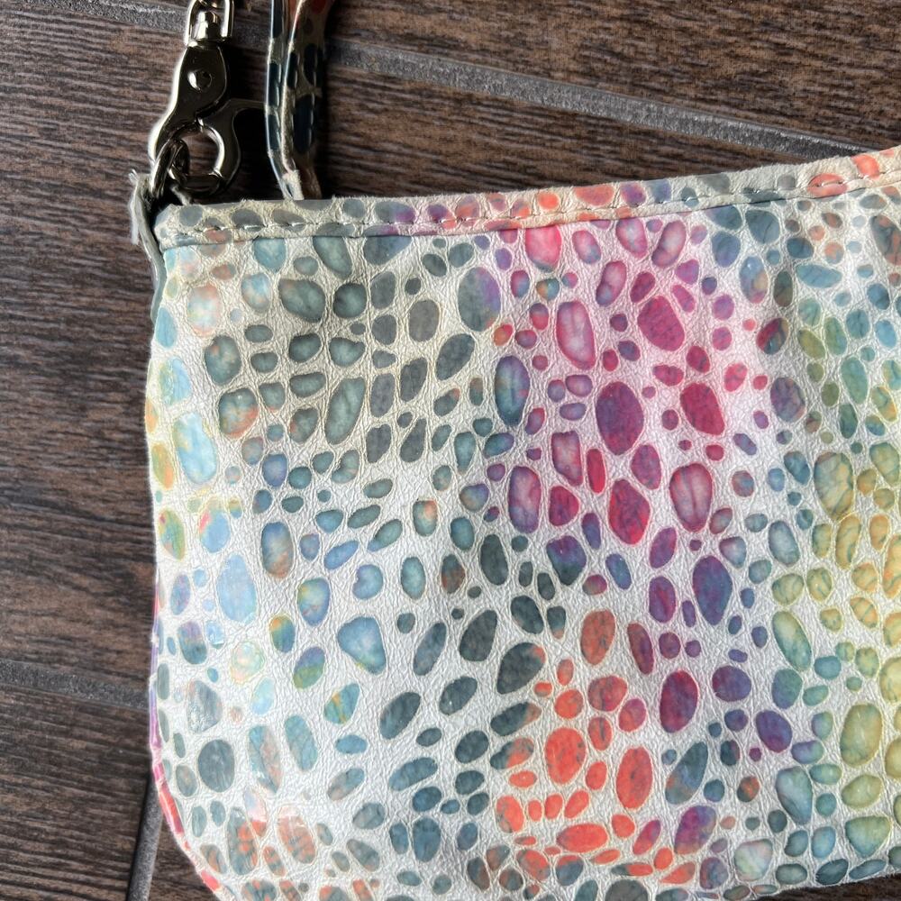 Sondra Robert SR2 Multi Color pastel giraffe print Y2K chain shoulder bag - Picture 7 of 12